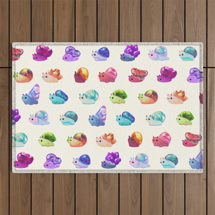 Jewel Snail - pastel Outdoor Rug Gallery Image 1