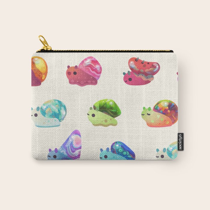 Jewel Snail - pastel Carry All Pouch Gallery Image 1