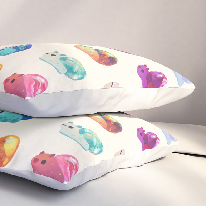 Jewel Snail - pastel Pillow Sham Gallery Image 3