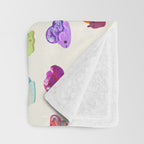 Jewel Snail - pastel Throw Blanket Gallery Image 3