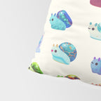 Jewel Snail - pastel Pillow Sham Gallery Image 4