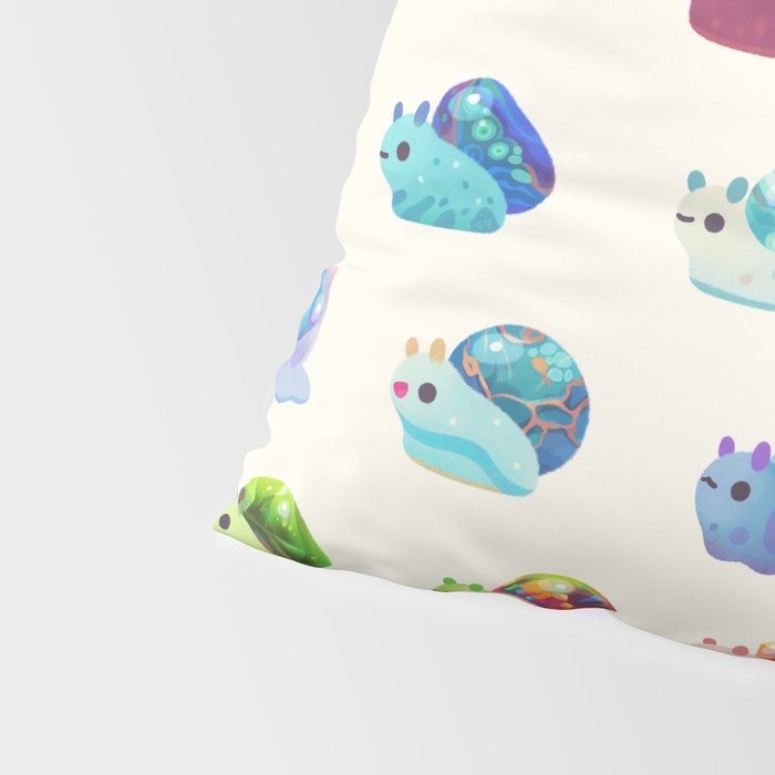 Jewel Snail - pastel Pillow Sham Gallery Image 4