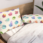Jewel Snail - pastel Pillow Sham Gallery Image 2