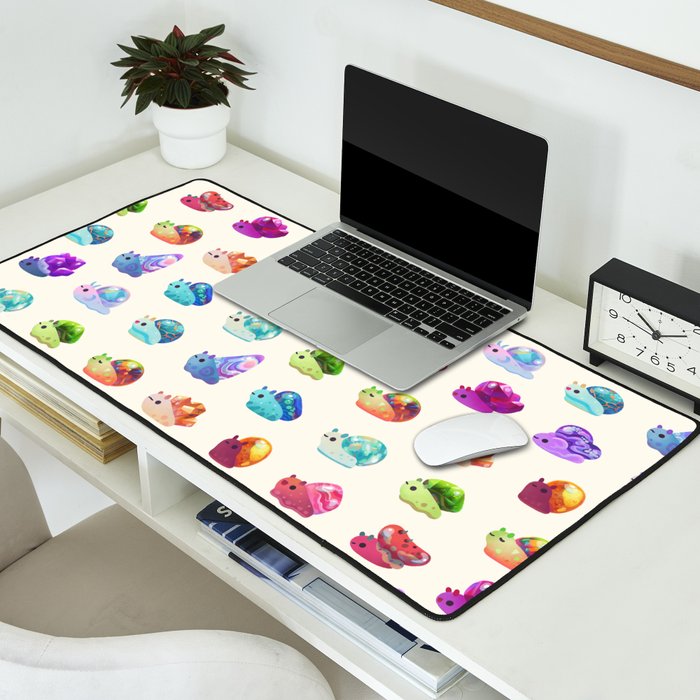 Jewel Snail - pastel Desk Mat Gallery Image 2
