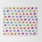 Jewel Snail - pastel Throw Blanket Gallery Image 2