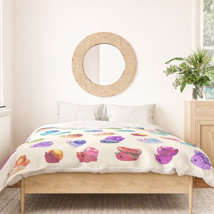 Jewel Snail - pastel Duvet Cover Gallery Image 3
