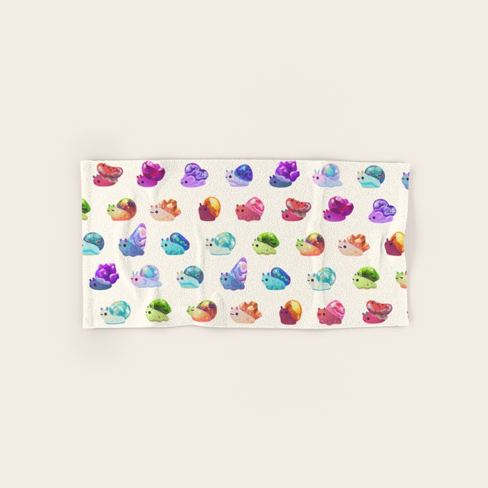 Jewel Snail - pastel Bath Towel Gallery Image 1