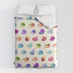 Jewel Snail - pastel Duvet Cover Gallery Image 6