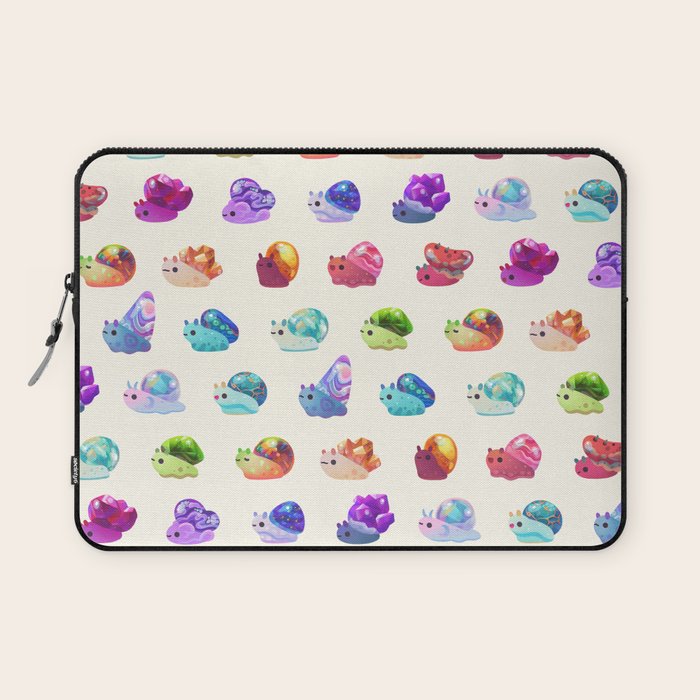 Jewel Snail - pastel Laptop Sleeve Gallery Image 1