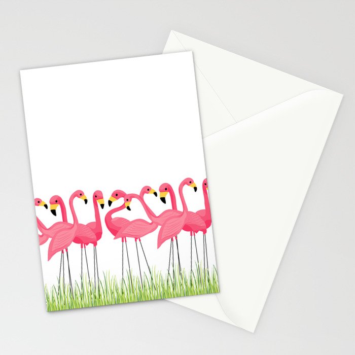 Cuban Pink Flamingos Stationery Card Gallery Image 2