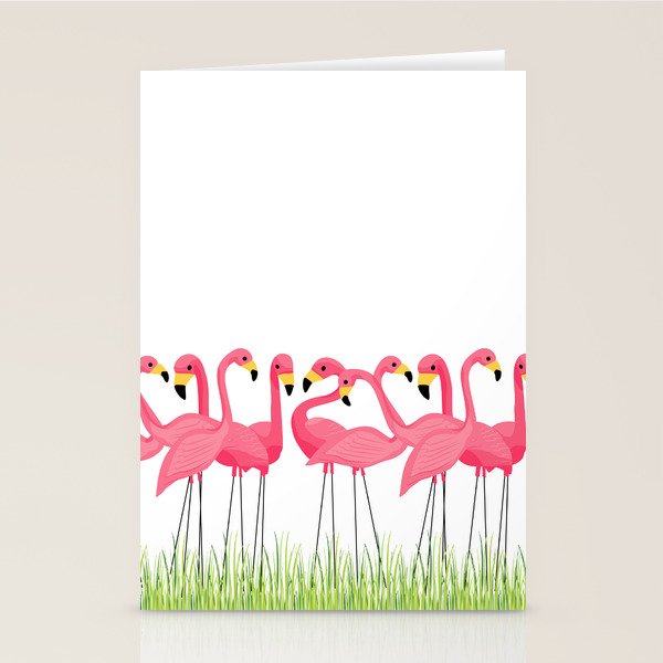 Cuban Pink Flamingos Stationery Card Gallery Image 2