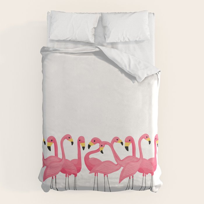 Cuban Pink Flamingos Duvet Cover Gallery Image 6