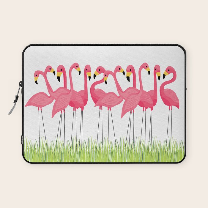 Cuban Pink Flamingos Laptop Sleeve Gallery Image 1