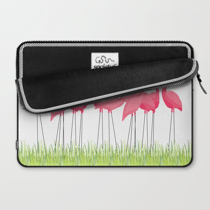 Cuban Pink Flamingos Laptop Sleeve Gallery Image 2