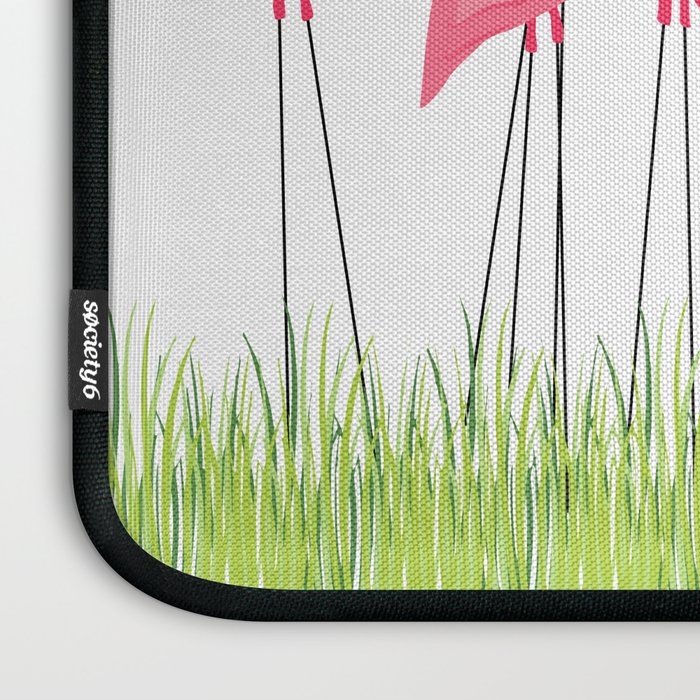 Cuban Pink Flamingos Laptop Sleeve Gallery Image 3
