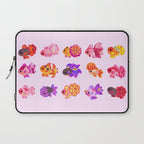 Flower goldfish - bright Laptop Sleeve Gallery Image 1