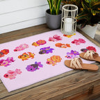 Flower goldfish - bright Outdoor Rug Gallery Image 2