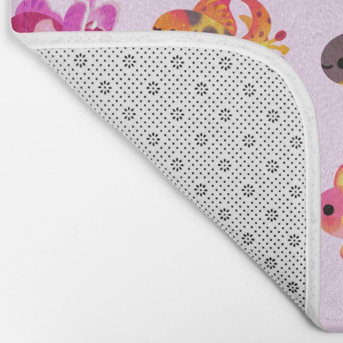 Flower goldfish - bright Bath Mat Gallery Image 2