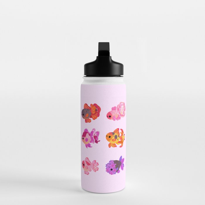 Flower goldfish - bright Water Bottle Gallery Image 3
