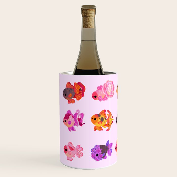 Flower goldfish - bright Wine Chiller Gallery Image 2