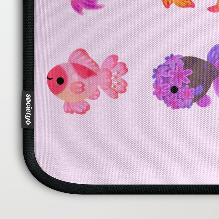 Flower goldfish - bright Laptop Sleeve Gallery Image 3