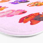 Flower goldfish - bright Bath Mat Gallery Image 3