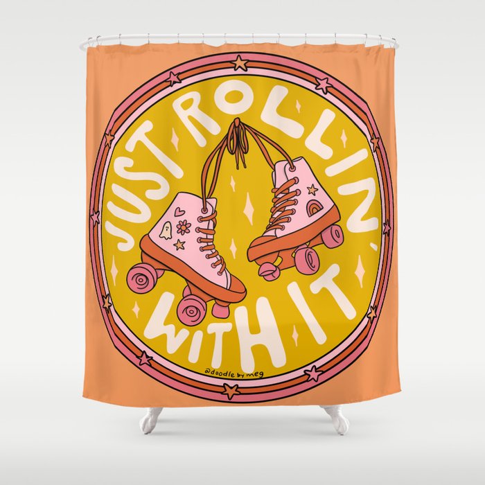 Rollin' With It Shower Curtain Gallery Image 1