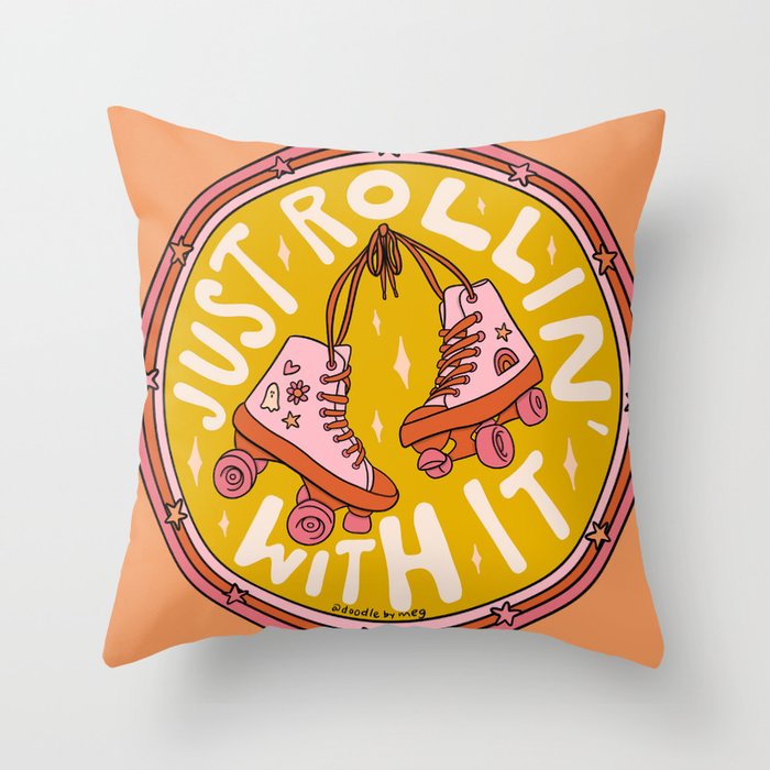 Rollin' With It Throw Pillow Gallery Image 1
