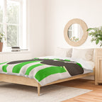 Still life - green stripe Duvet Cover Gallery Image 2