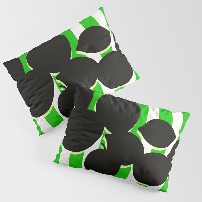Still life - green stripe Pillow Sham Gallery Image 3