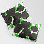 Still life - green stripe Pillow Sham Gallery Image 3