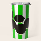 Still life - green stripe Travel Mug Gallery Image 2