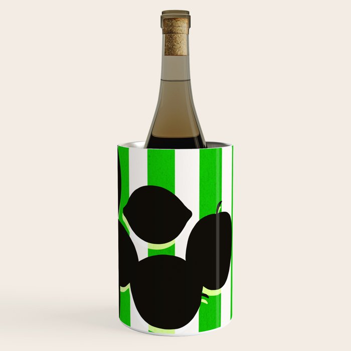 Still life - green stripe Wine Chiller Gallery Image 3
