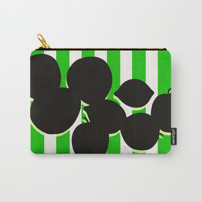 Still life - green stripe Carry All Pouch Gallery Image 1