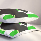 Still life - green stripe Pillow Sham Gallery Image 3