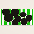 Still life - green stripe Desk Mat Gallery Image 3