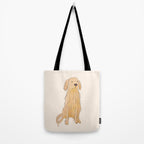 Life is golden dog drawing Tote Bag Gallery Image 2