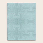 Serene Blue Maze Pattern Notebook Gallery Image 4