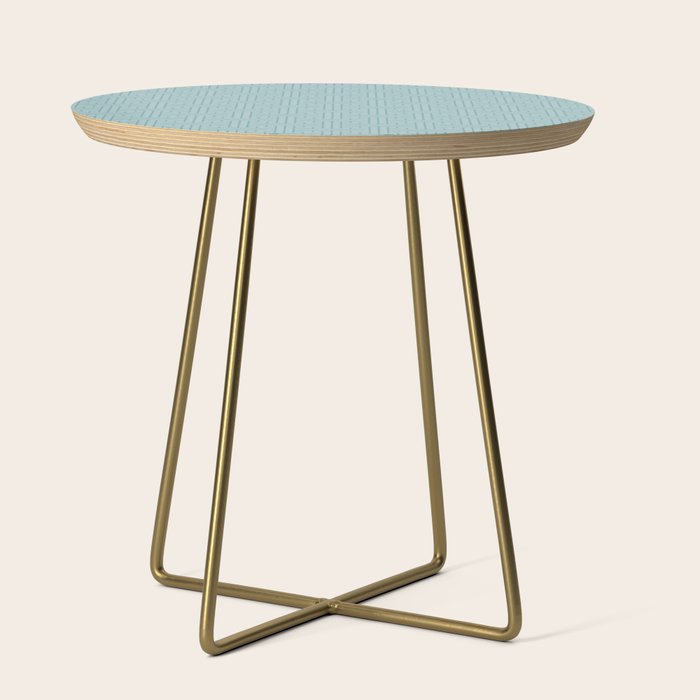 Serene Blue Maze Pattern Side Table Gallery Image 1