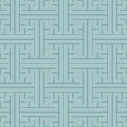 Serene Blue Maze Pattern Coffee Mug Gallery Image 2