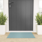 Serene Blue Maze Pattern Welcome Mat Gallery Image 3