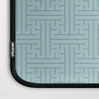 Serene Blue Maze Pattern Laptop Sleeve Gallery Image 3