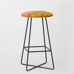 Cheetah & Peach | PATTERN 04: The Retro Edition Stool Gallery Image 1