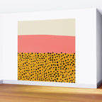 Cheetah & Peach | PATTERN 04: The Retro Edition Wall Mural Gallery Image 2