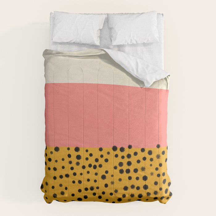Cheetah & Peach | PATTERN 04: The Retro Edition Comforter Gallery Image 1