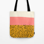 Cheetah & Peach | PATTERN 04: The Retro Edition Tote Bag Gallery Image 1