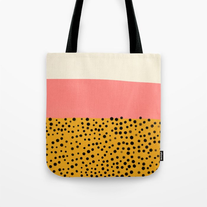 Cheetah & Peach | PATTERN 04: The Retro Edition Tote Bag Gallery Image 1