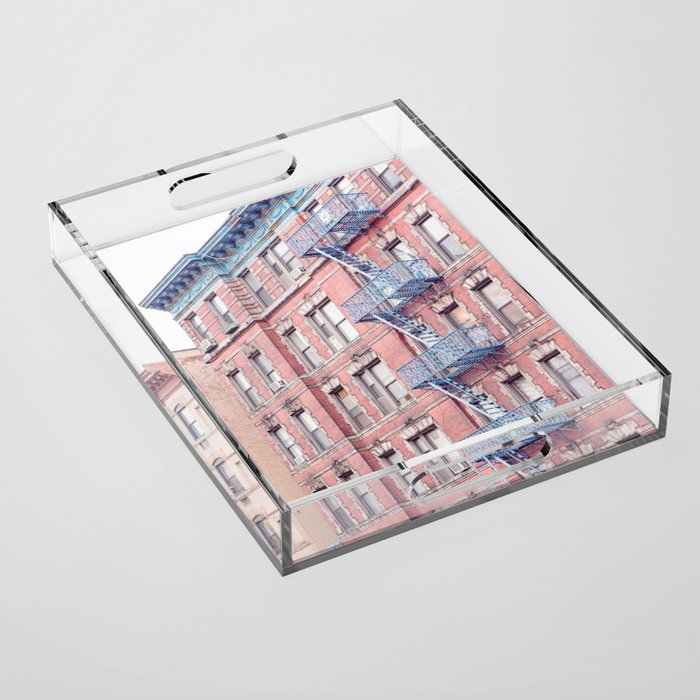 Greenwich Village Balconies - New York Architecture Photography Acrylic Tray Gallery Image 1