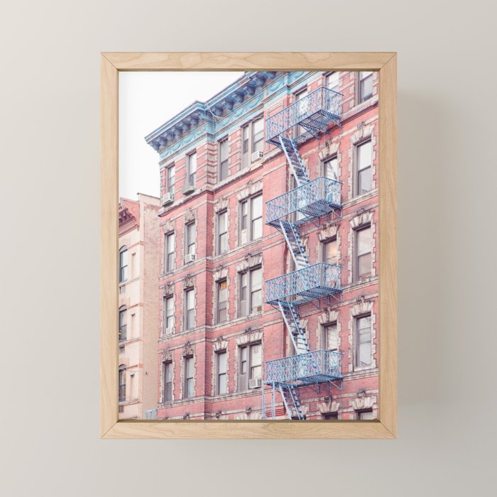 Greenwich Village Balconies - New York Architecture Photography Mini Art Print Gallery Image 1
