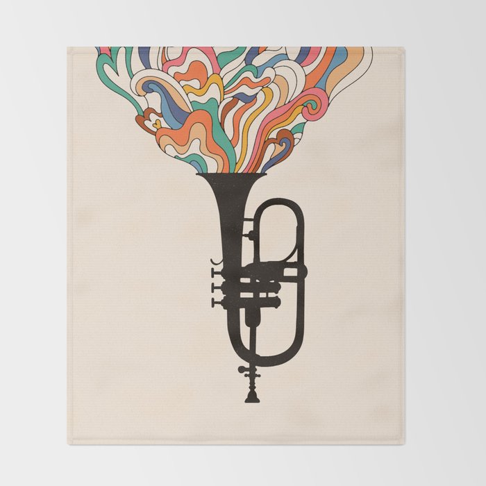 Jazz ! Throw Blanket Gallery Image 2